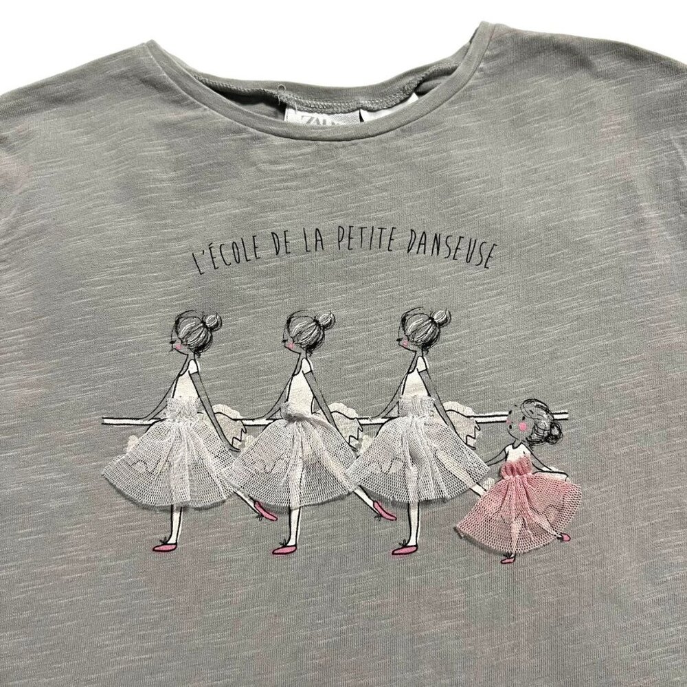 Zara Girls 4-5Y Ballet Dancer Shirt - Picture 2 of 6